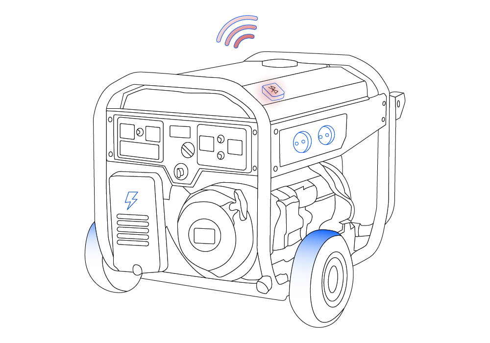 Ble Asset Tracking i picture of a job site equipment with ble asset tracking solution of autopi