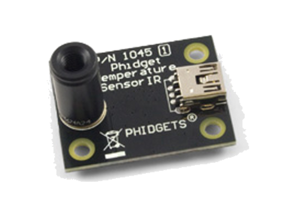 Phidget Temperature Sensor A detailed picture of phidget temperature sensor on a white background