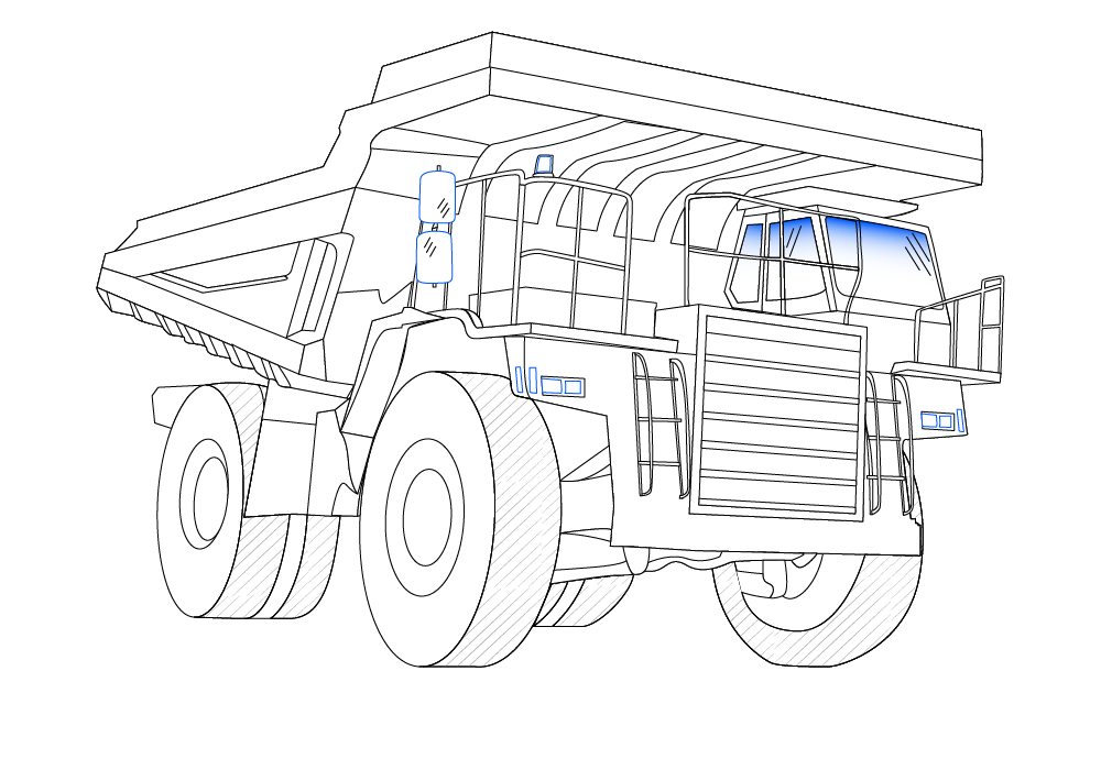 oil, gas and mining truck