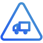 Sign with a truck