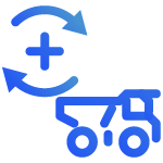 Route with location marks